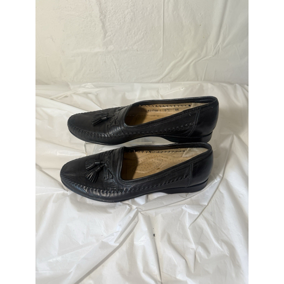 Santoni Other - Santoni Italy All Leather Loafers Men's sz 8.5 Black Dress Shoes